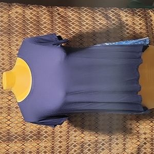 Bobeau: Short Sleeve top with boho printed back